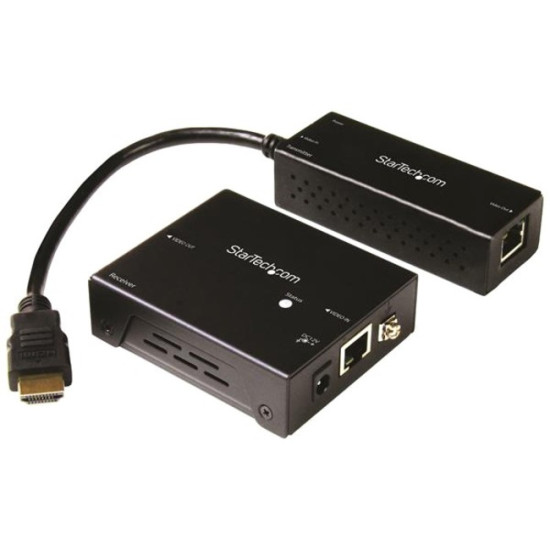 StarTech.com 4K HDMI Extender with Compact Transmitter - Up to 70 m (230 ft.) - HDBaseT Extender Kit - UHD 4K - ST121HDBTDKidx ETS4645010