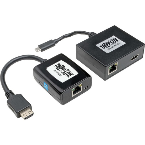 Tripp Lite USB C to HDMI Over Cat6 Extender Kit w- PoC USB 3.1 1080p 150ftidx ETS5549970