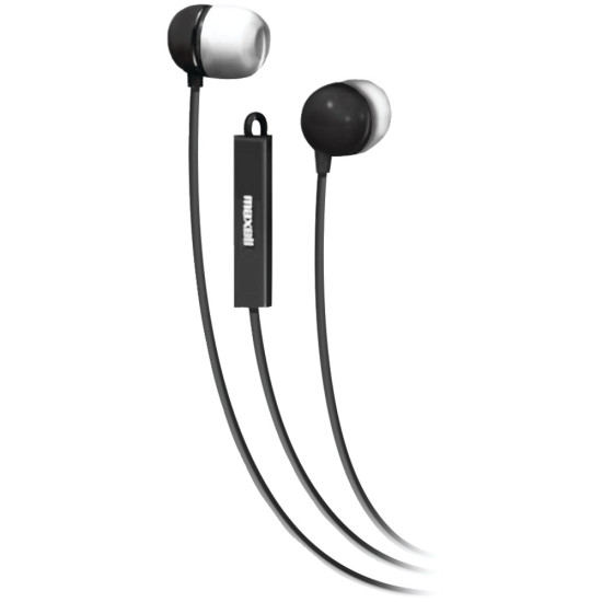 Maxell 190300 - IEMICBLK Stereo In-Ear Earbuds with Microphone & Remote (Black)do 24198241