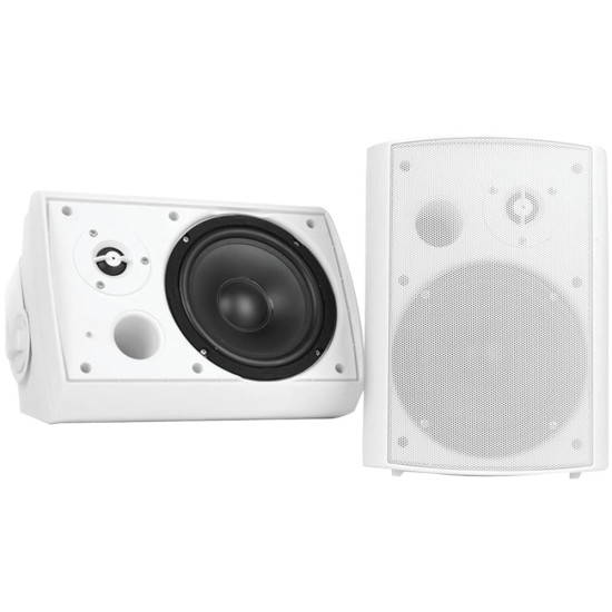 Pyle Home PDWR51BTWT 5.25  Indoor/Outdoor Wall-Mount Bluetooth Speaker System (White)do 43356748