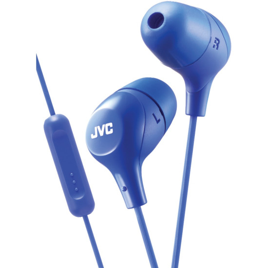 JVC HAFX38MA Marshmallow Inner-Ear Headphones with Microphone (Blue)do 43875057