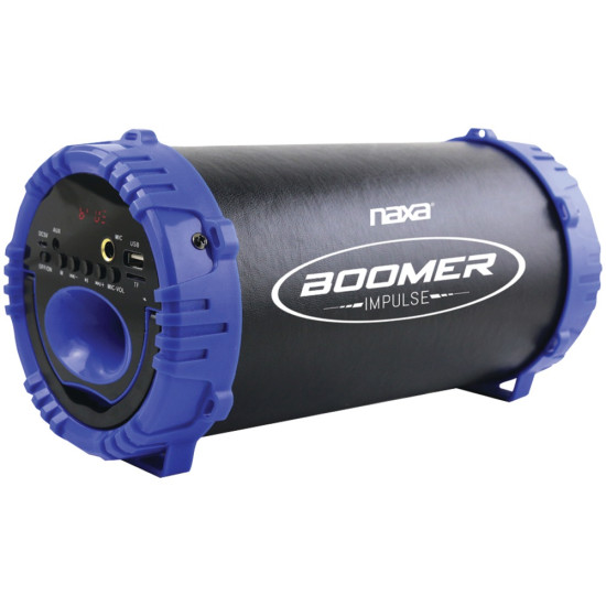 Naxa NAS-3084 BLUE BOOMER IMPULSE LED Bluetooth Boom Box (Blue)do 43887770