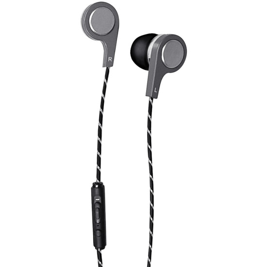 Maxell 199600 Bass 13 Metallic In-Ear Earbuds with Microphone (Silver)do 45279402