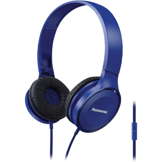 Panasonic RP-HF100M-A Lightweight On-Ear Headphones with Microphone (Blue)do 45396291