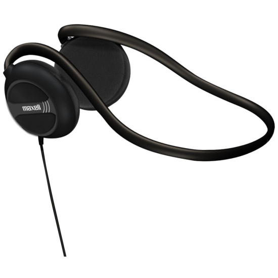 Maxell 190316 Neckband Stereo On-Ear Headphones with Swivel Earcupsdo 604033