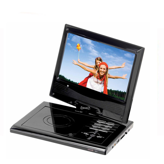 Supersonic 7 in. Portable DVD Player with USB/SD Inputs and Swivel Displaydpt MEGA-SC-178DVD