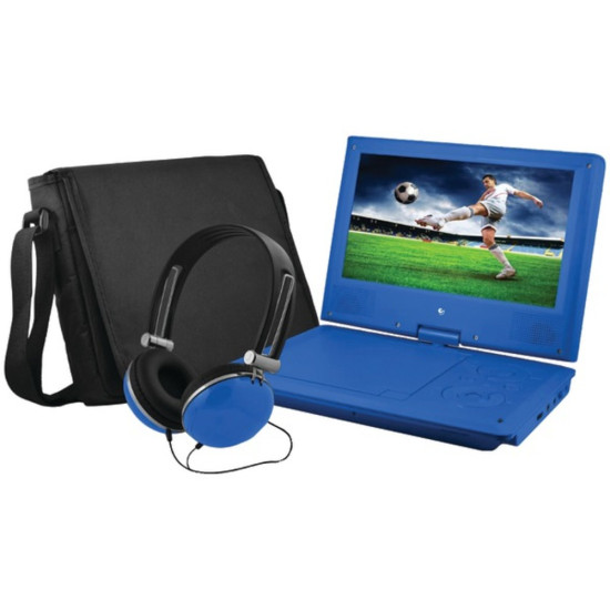 Ematic EPD909BU 9  Portable DVD Player Bundles (Blue)dpt PET-SHAGEPD909BU