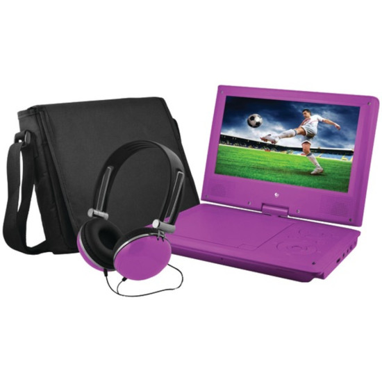 Ematic EPD909PR 9  Portable DVD Player Bundles (Purple)dpt PET-SHAGEPD909PR