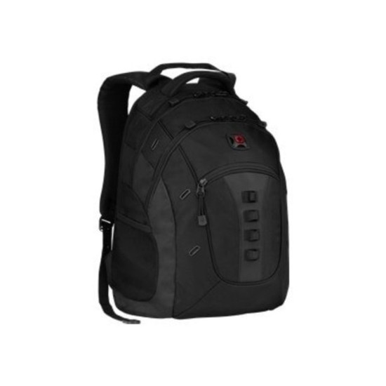 SwissGear 605611 Wenger Granite Notebook carrying Backpack F/16in Laptop -blackdpt TFL-605611-OPEN-BOX