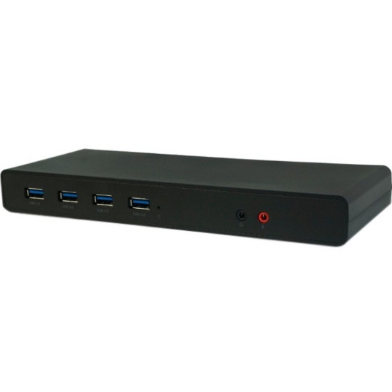 VisionTek VT4000 Universal Dual 4K USB Dock - for Notebook/Tablet PC/Desktop PC - USB Type C - 7 x USB Ports - 6 x USB 3.0 - Network (RJ-45) - HDMI - DisplayPort - Audio Line In - Audio Line Out - Microphone - Wireddpt TFL-901005-FACTORY-SEALED