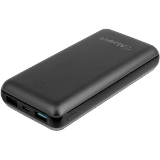 Aluratek 20,000 mAh Portable Battery Charger - For Tablet PC, Gaming Device, Smartphone, MP3 Player, Bluetooth Speaker, Bluetooth Headset, e-book Reader - Lithium Ion (Li-Ion) - 20000 mAh - 2 A - 5 V DC Output - 5 V DC Input - 2dpt TFL-ASPB20KF-OPEN-BOX