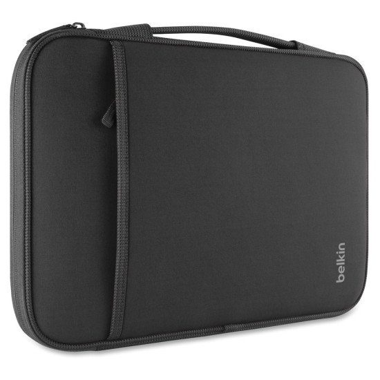 Belkin Carrying Case (Sleeve) for 14 Notebook - Black - Wear Resistant Interior - Neopro, Fleece Interior - Handledpt TFL-B2B075-C00-OPEN-BOX