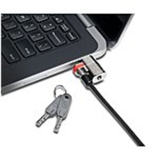 Kensington K67974WW ClickSafe Keyed Lock for Dell Laptops and Tablets - Silver - Carbon Steel - For Notebook / Tabletdpt TFL-K67974WW-FACTORY-SEALED